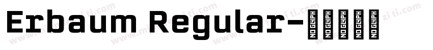 Erbaum Regular字体转换